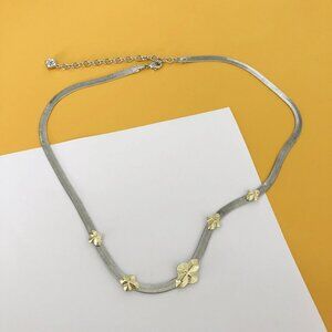 Abbie Mixed Metal Herringbone Necklace by Kendra Scott